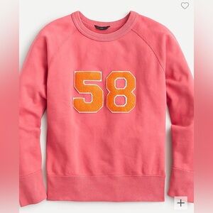 NWT Retro Vintage Minimalist J. Crew Varsity sweatshirt in original cotton terry